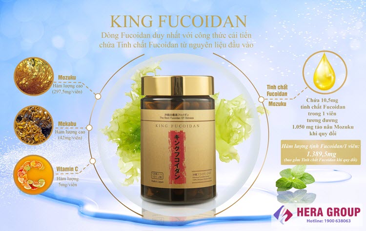 Thành phần Viên uống King Fucoidan Nhật Bản
