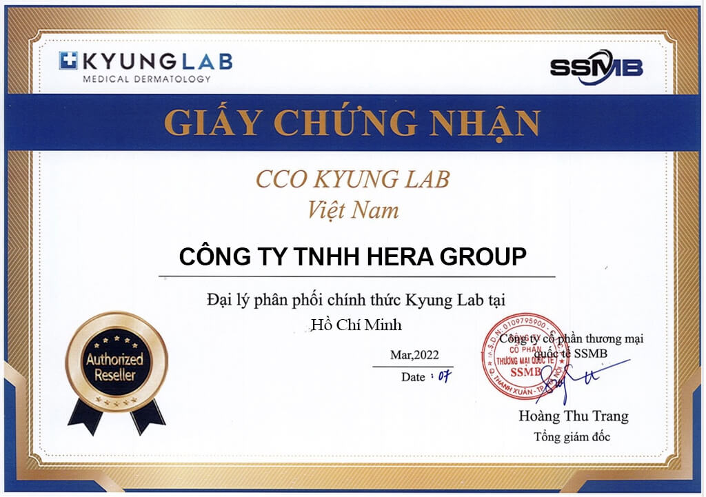 Giấy chứng nhận Kyung Lab thaoduockhoe.com