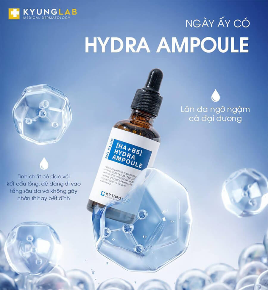 Thành phần serum cấp ẩm bóng da Kyung Lab HA plus Hydra Ampoule thaoduockhoe.com