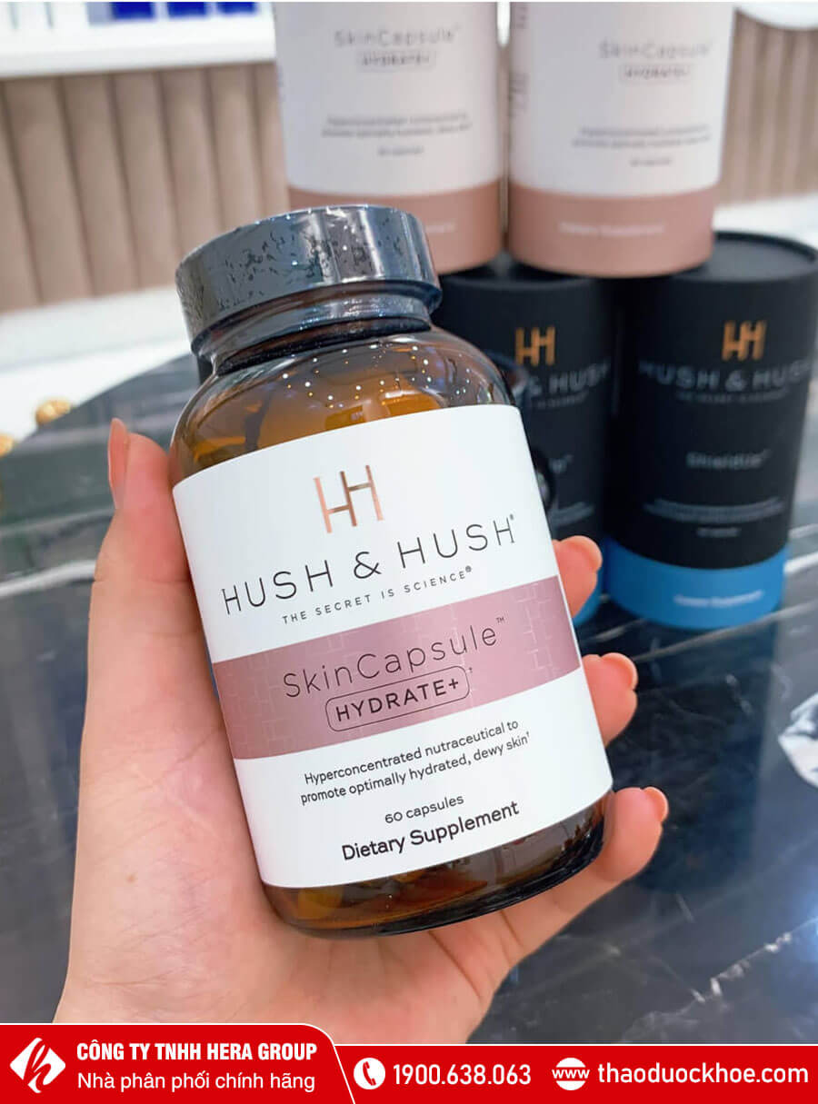 Viên uống cấp nước Hush Hush Skincapsule Hydrate chính hãng thaoduockhoe.com