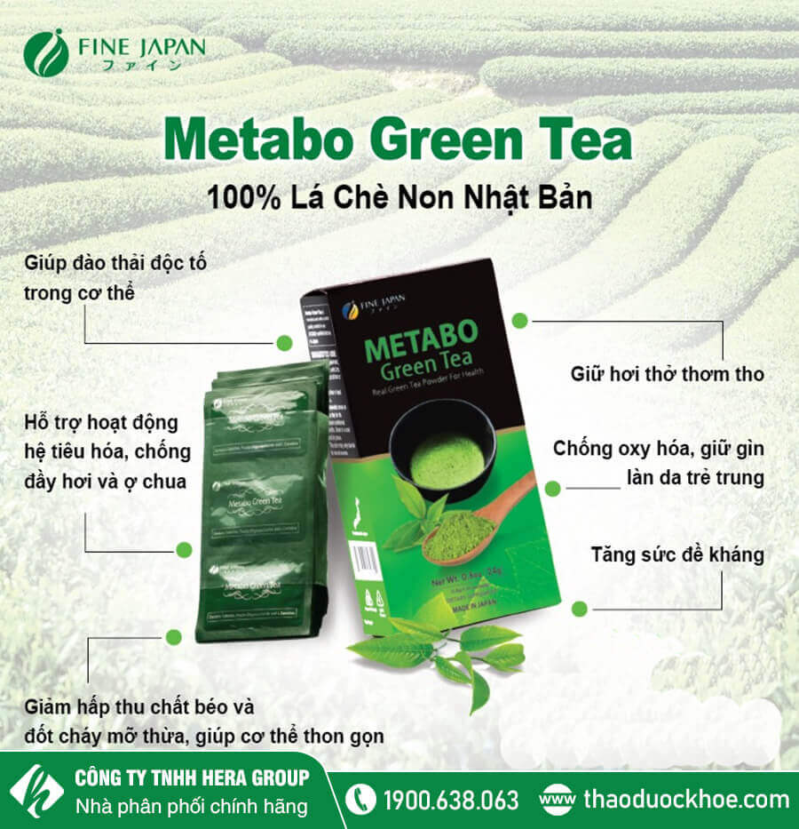 Công dụng bột trà xanh giảm cân Fine Nhật Bản thaoduockhoe.com
