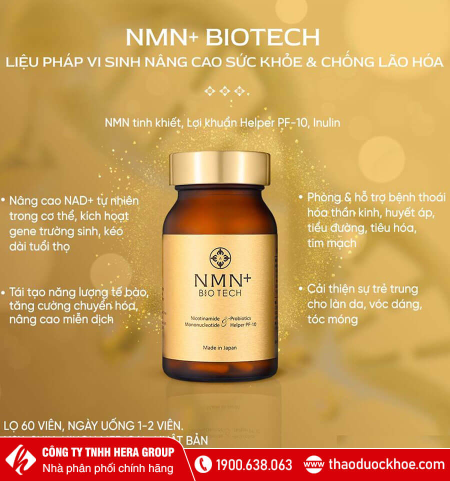 Công dụng viên uống NMN Biotech thaoduockhoe.com