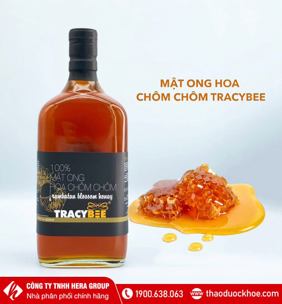 Mật ong hoa chôm chôm Tracybee Việt Nam chính hãng thaoduockhoe.com
